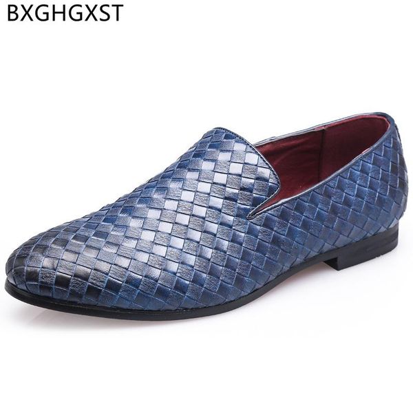 

oxford busines shoes for men formal suit loafers dress wedding leather office 2021 zapatos hombre vestir, Black