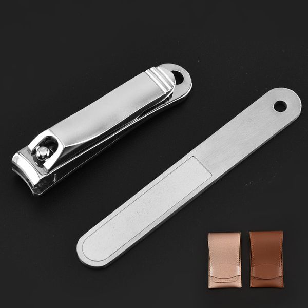 

stainless steel 2-piece clippers nail files manicure tools