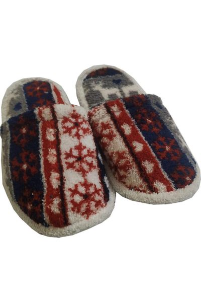 

women's dark blue winter home slipper slippers, Black