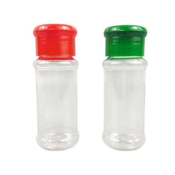 

plastic spice pot seasoning bottles pepper shakers salt jar condiment can cruet organizer storage for barbecue kitchen & jars