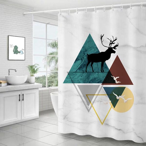 

shower curtains digital printing curtain waterproof polyester bathroom decor modern fabric set cortinas para bano