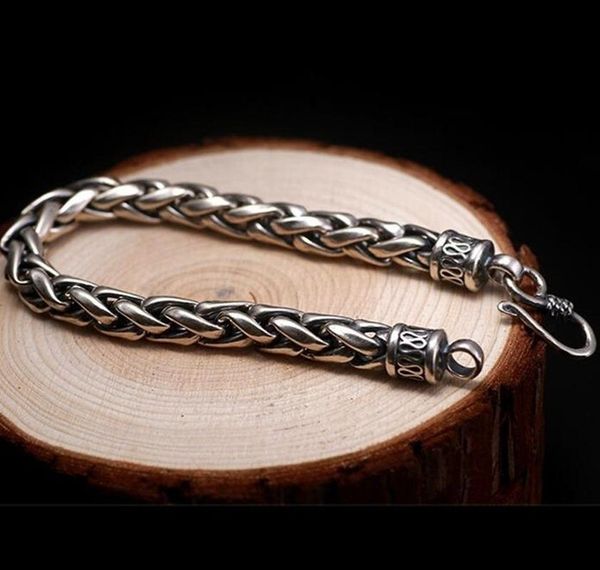 

men stainless steel vintage biker chain bracelets jewelry size:22cm charm, Golden;silver