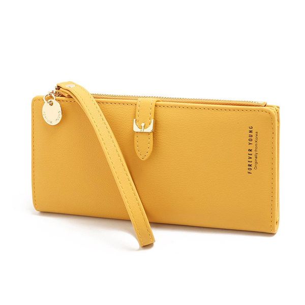

wallets fashionable ladies wallet long multi-card zipper clutch wild simple, Red;black
