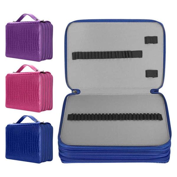 

storage bags zipper pencil case 5-layer pen bag 252 slots large capacity stationery pocket