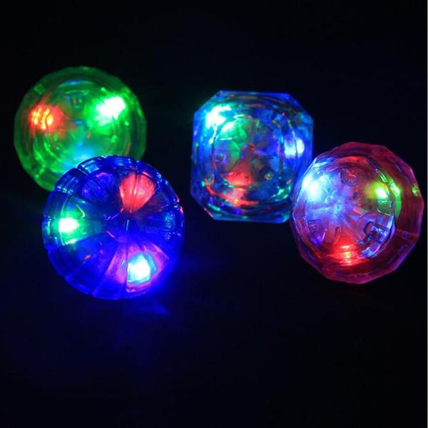 Diamante LED lampeggiante Anelli per dita Bambini Ragazzi Ragazze Rave Party Anelli luminosi Glow Forniture per feste Bar da concerto Giocattolo di compleanno