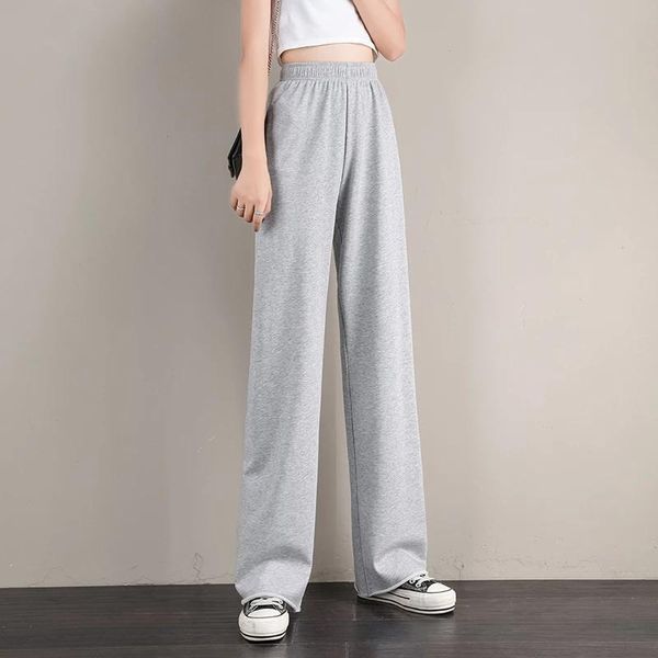 

women's pants & capris streetwear joggers oversize high waisted casual wide leg trousers harajuku gray sweatpants, Black;white