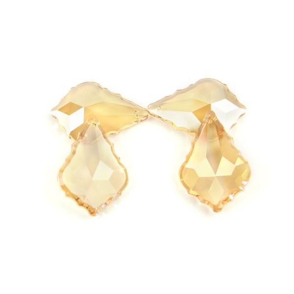 

chandelier crystal gold champagne 38mm-76mm glass drop prism french style hanging pendants lamp decor