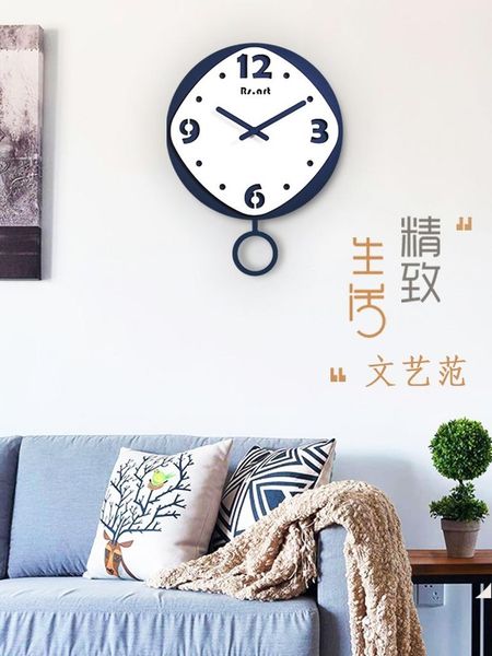 

wall clocks wooden clock living room home fashion modern minimalist watch light luxury nordic creative art