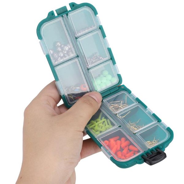 

fishing accessories 157pcs/box tackle kit box tool set beads lure bait jig hook swivel with 10 compartments