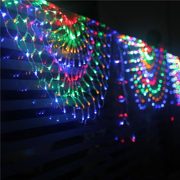 

strings large party layout holiday decoration lights led string el peacock net outdoor waterproof 3m