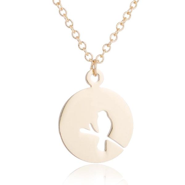 

pendant necklaces cute bird necklace disc animals jewelry wholesale price drop yp7976, Silver