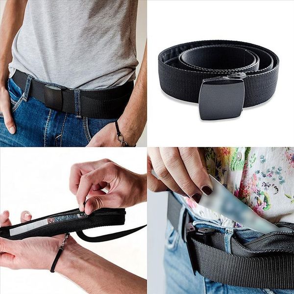 

waist bag multi function anti theft belt secret compartment travel portable wallet stash hiding money