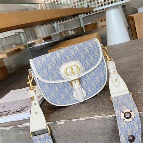 

handbag hong kong leather women's bag 2021 embroidered half round saddle versatile one shoulder messenger