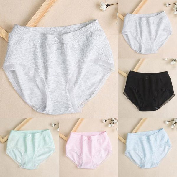 

women's panties pure cotton women elastic underwear breathable solid girl briefs seamless underpant lingerie panty, Black;pink