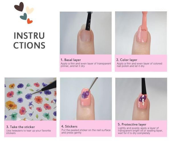 

cute fruit nail sticker diy decorative art ornament pattern1, Black