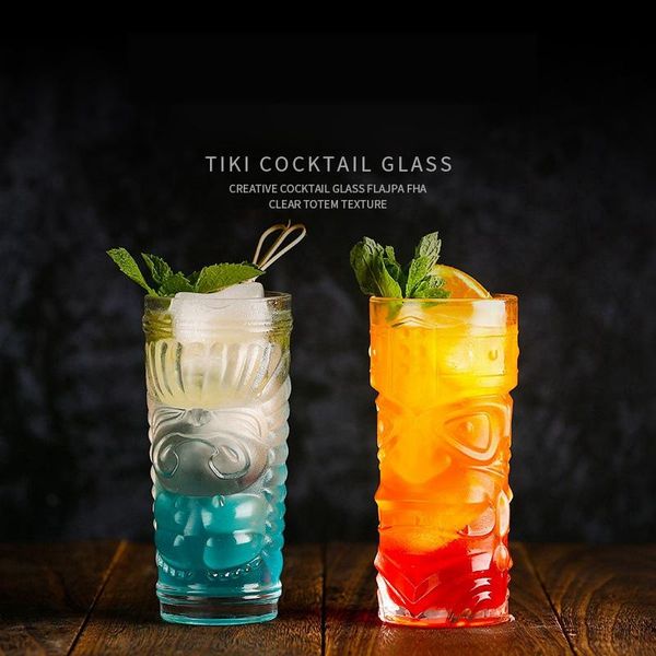 

wine glasses hawaii tiki mugs grimace cocktail beer glass creative home bar party juice drink cold cup drinking tool gift