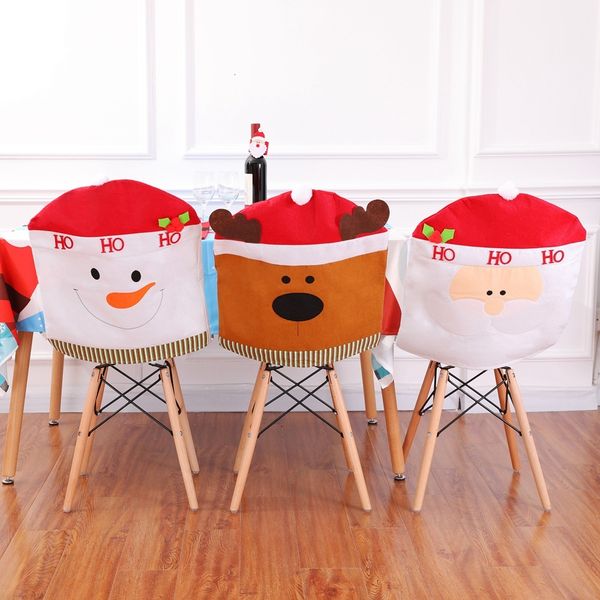

christmas decorations decoration red chair cover non-woven big dining