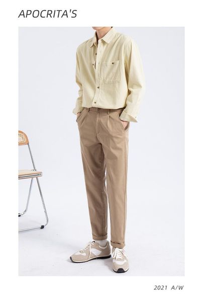 

men's casual shirts corduroy long-sleeved shirt 2021 winter product trend loose cardigan lapel youth men, White;black