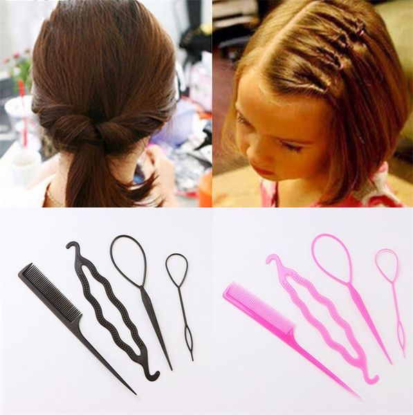 

magic hair comb pulling styling tools curler updo maker style tool set for girls women headwear accessories, Slivery;white