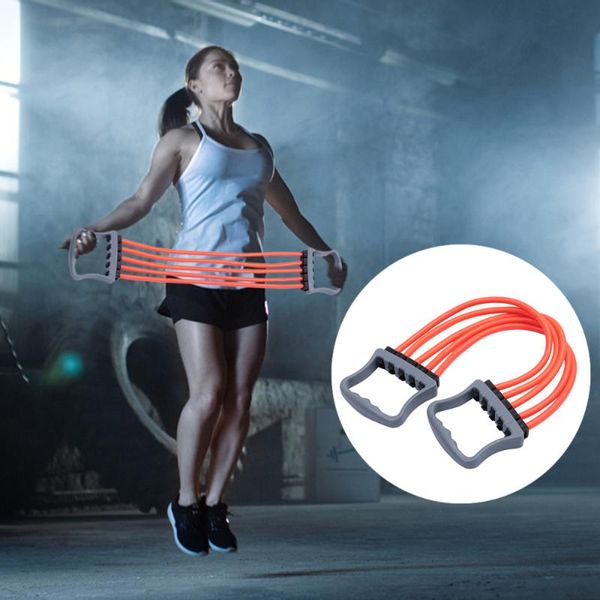 

1pc spring exerciser prime durable sturdy arm pulling resistant band chest expander for gym home elbow & knee pads, Black;gray