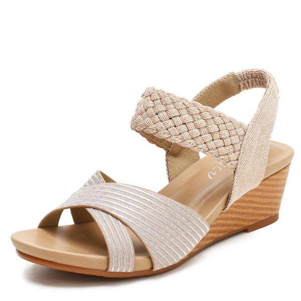 

sandals women summer female shoes woman wedge comfortable ladies slip-on flat sandalias, Black