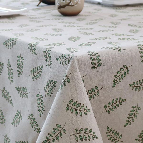 

table cloth green olive branch tablecloth modern small fresh garden desk el coffee