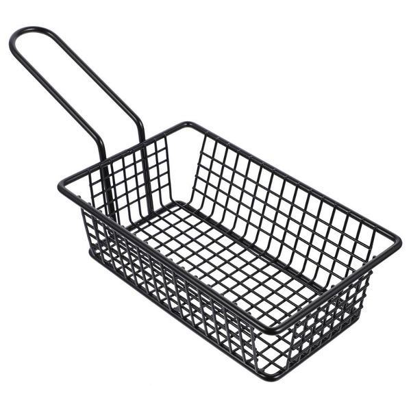 

storage baskets fried basket french fries multi-purpose with handle