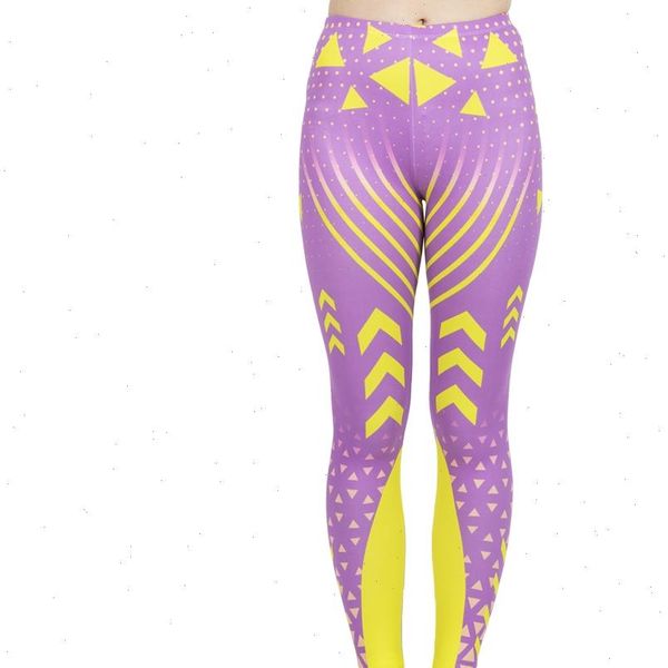 

sales women fashion legging leggings high elasticity legins workout jogging pants fluorescent pink neon printing sport leggins, Black