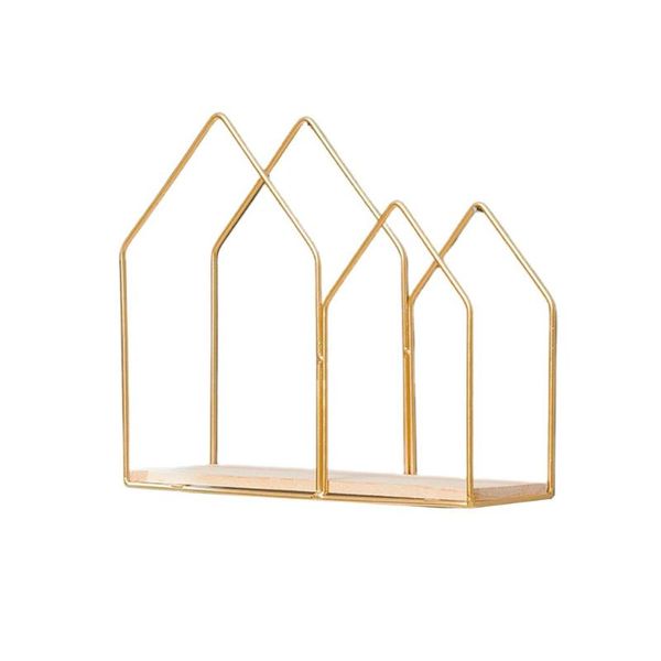 

hooks & rails siamese cabin iron wall storage shelf small items decor flower pot home display bathroom accessories