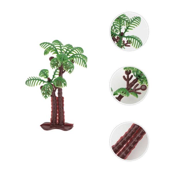 

50pcs simulation plant decorative coconut trees artificial aquatic (green) decorations