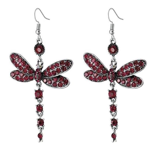 

dangle & chandelier earrings valentines day gift classic dragonfly pearl butterfly 2021 trendy dainty for women, Silver