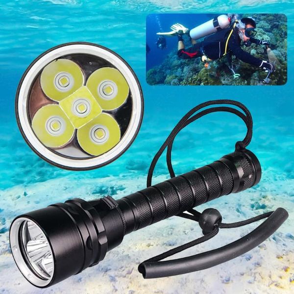 

aluminium alloy waterproof underwater scubas diving torch lamp light for outdoor pool & accessories