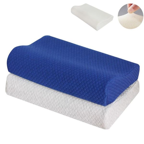 

pillow memory foam bedding neck protection orthopedic for pain slow rebound with case
