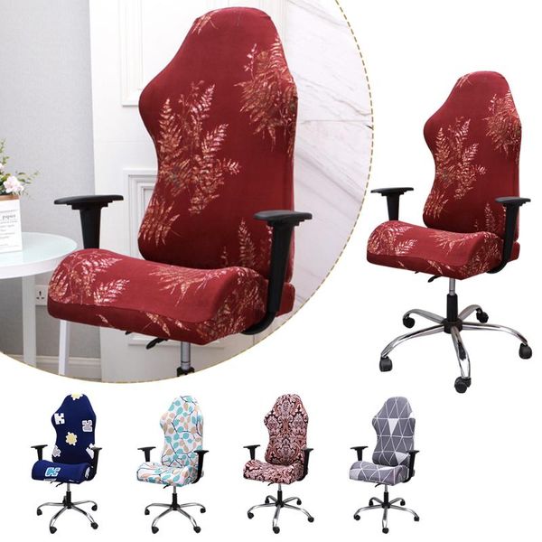 

chair covers office cover washable stretch seat dust-proof computer armchair slipcover for gaming