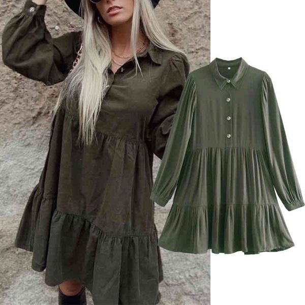 

casual dresses fashion solid color single breasted shirt dress long sleeve ladies elegant retro vestidos spring mini pu8m, Black;gray