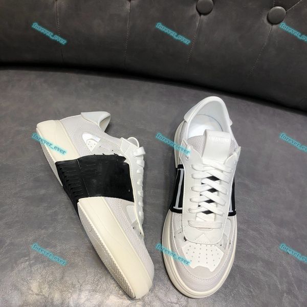 

fahion white men's boutique shoe thick-soled casual sneakers leather solid color dress shoes, Black;red