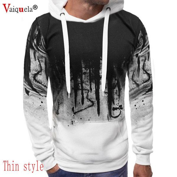 

men's hoodies & sweatshirts sports hoodie cotton spring autumn printed graffiti wholesale men clothing coat hip-hop style thin anime ca, Black