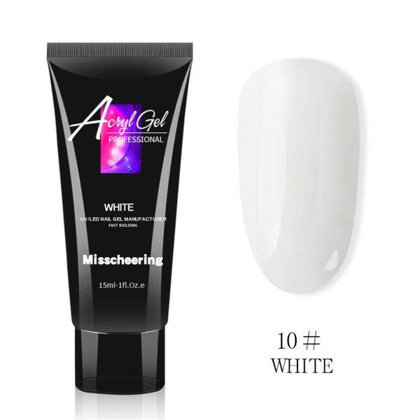 

nail gel 1@# white acrylic 15g design builder transparent crystal coumuflage extend jelly polish r10, Red;pink
