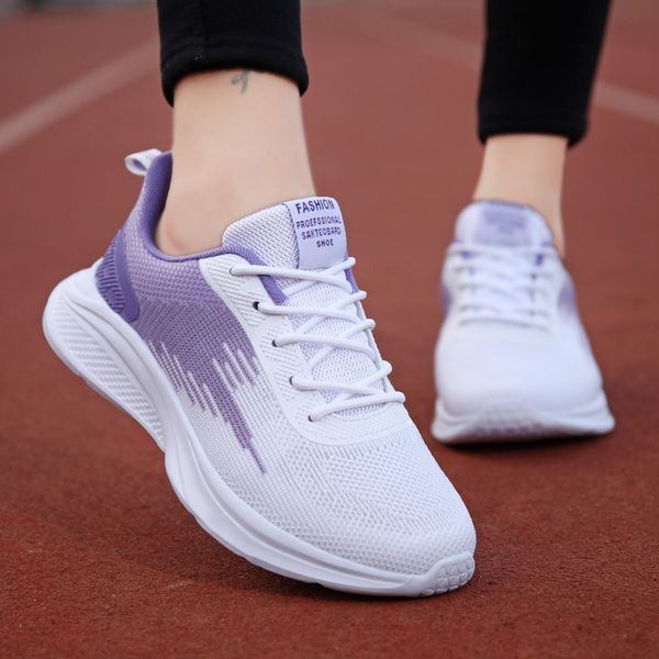 

autumn and winter new women's light outdoor running shoes fashion color matching travel soft bottom comfortable leisure breathable