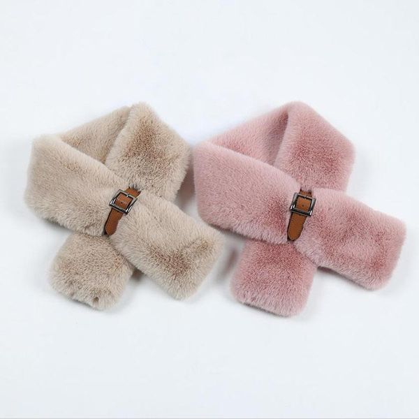 

scarves winter women faux fur pashmina collar cape shawl crossover imitated scarf warm belt buckle fashion solid color hair imit, Blue;gray