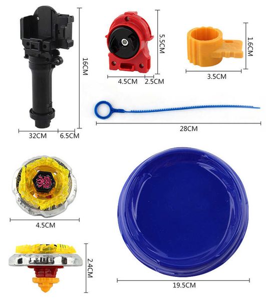 Orijinal kutu Beyblade Saldırı Metal 4D Başlatıcı ve Arena Dönen Top Set Çocuk Oyun Toys Yeni