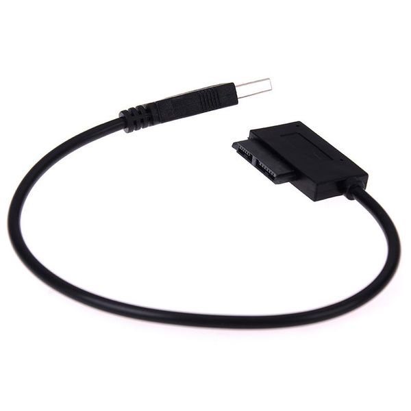 

computer cables & connectors 1pc usb to 7+6 13pin slim sata/ide cd dvd rom optical drive cable adapter for notebook laptop