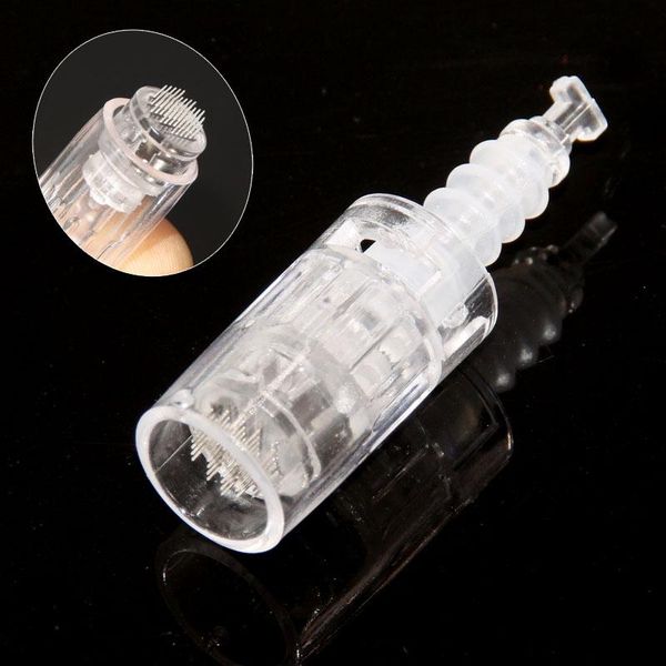 

tattoo needles 10/50/100pcs round nano pin needle cartridge electric auto microneedle derma pen tip nutrition input for meso