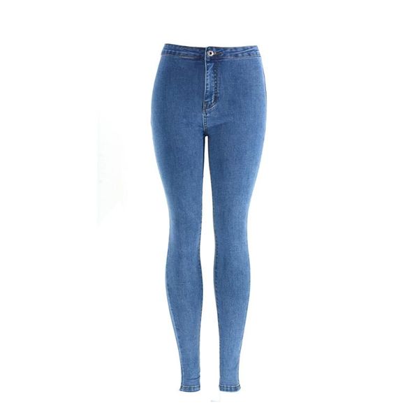 

stretch washed denim pants skinny hight waist blue casual pencil legging slim women jeans women's