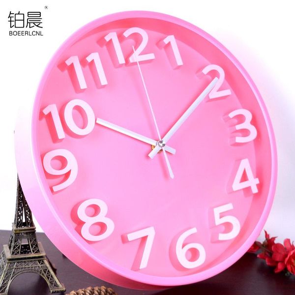 

nordic wall clock vintage living room simple modern design round brief 60 clocks