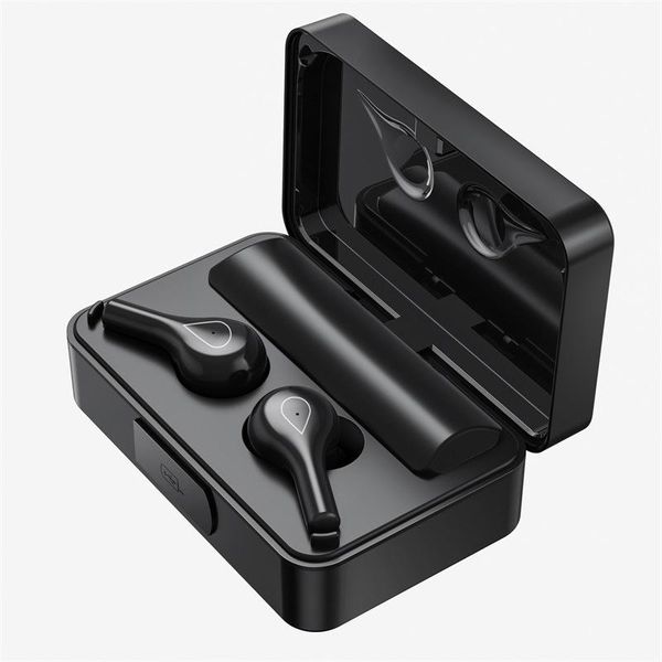 

& mp4 players f18 wireless bluetooth headset 5.2 private model ear mounted sports waterproof mirror digital display tws