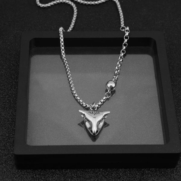 

chains bull head pendant charm necklace stainless steel necklaces for men women jewelry unique chain on the neck accessories 2021 trend, Silver