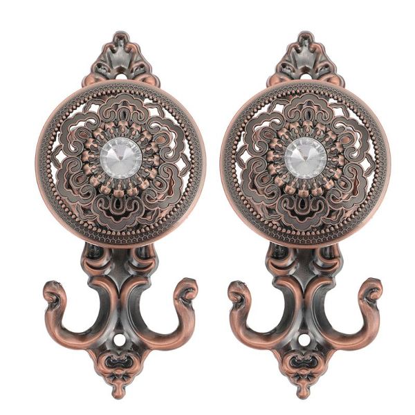 

hooks & rails 1 pair of fixing curtain european style aluminum alloy cyan