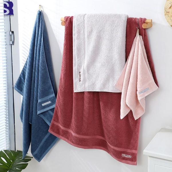 

towel sunnyrain 1-piece cotton white towels bath for adults bathroom beach 70x140cm