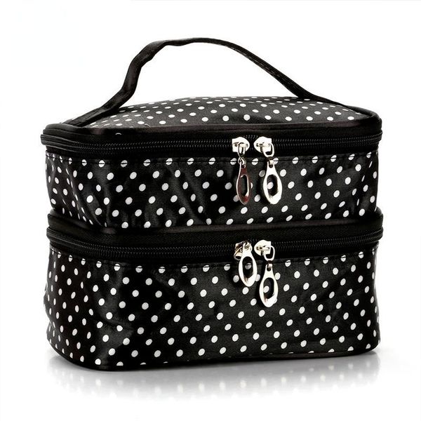 

cosmetic bags & cases double-layer bag storage convenient handbag ladies makeup lipstick